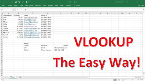 Excel VLOOKUP function tutorial with formula .